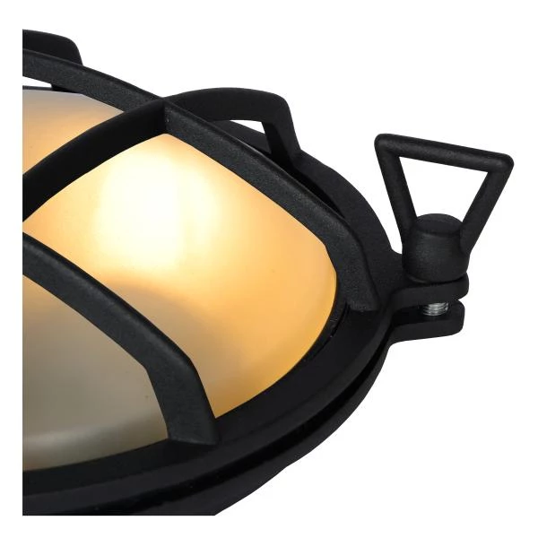 Lucide DUDLEY - Wall light Indoor/Outdoor - 1xE27 - IP65 - Black - detail 2